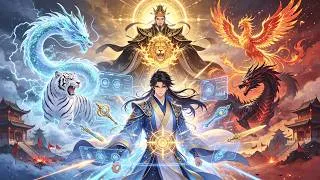 Thumbnail: Talent Dompteur, Dragon Azur, Tigre Blanc, Oiseau Vermillon, Tortue Noire, Qilin, cinq bêtes divines