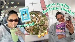 Thumbnail: a bookish week in my life 🌿 reading swoony romances, getting matcha & gym days