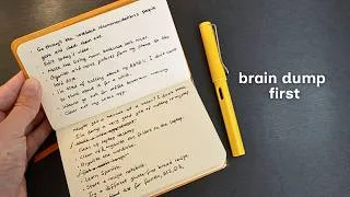 Thumbnail: Every Good Productivity System Starts With a Brain Dump | New Notebook Setup