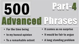Thumbnail: 500 Advanced English Phrases to Sound More Fluent (Part 4)