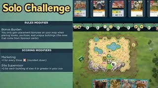 Thumbnail: Ark Nova Solo Challenge | no placement bonuses :/
