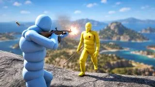 Thumbnail: Open-World NPC Wars in RDR2! (with Active Ragdoll Dudes)