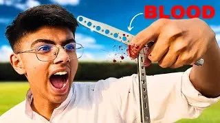 Thumbnail: Learning Butterfly Knife Tricks 🔪