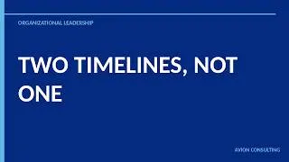 Thumbnail: Why Most Transformations Stall: Fast Org Charts, Slow Trust, Plan Both Timelines to Succeed