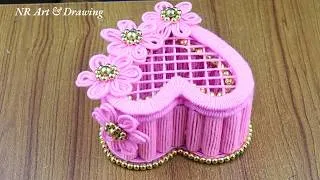 Thumbnail: DIY Decorative Basket From Pink Yarn | Home Organization Hack