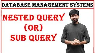 Thumbnail: nested query or sub query in sql with examples  | database management systems | unit 3 | dbms