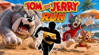 Thumbnail: 4K🏖️ TOM & JERRY SPEED RUN 🧀|Immersive Interactive Warm Up |BEACH EDITION| Fun Workout | FULL#61