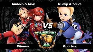 Thumbnail: TanTaco & Mox vs Quetip & Sauce - Pressure Point 2026 - Ultimate Doubles - Winners Quarters