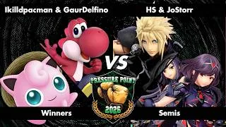 Thumbnail: Ikilldpacman & GaurDelfino vs HS & JoStorr - Pressure Point 2026 - Ultimate Doubles - Winners Semis