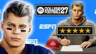 Thumbnail: I created a 5 Star Pocket Passer QB in CFB 27
