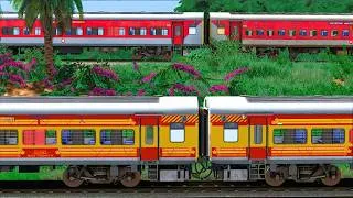 Thumbnail: 2 TRAINS PARLLEL ARRIVAL AND DEPATURE | BUMPY RAILROAD | Train Simulator | Railwork | NTG GAMING