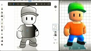 Thumbnail: como dibujar stumble guys (relaxing music video)