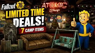 Thumbnail: 🔥 Fallout 76 LIMITED TIME DEALS! 7 CAMP Items 50% OFF This Week!
