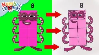 Thumbnail: Numberblocks Academy - Learn Math! | Learn to Count for Kids Compilation |  | Numberblocks