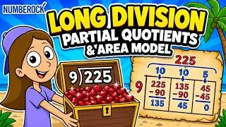 Thumbnail: Long Division Made Easy: Partial Quotients & Area Model Explained Step-by-Step