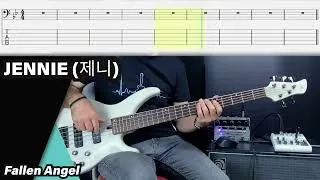 Thumbnail: JENNIE 제니 - Fallen Angel (bass cover with tabs)