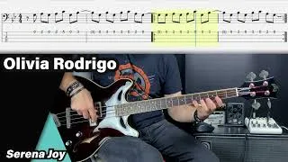 Thumbnail: Olivia Rodrigo - Serena Joy (bass cover with tabs)
