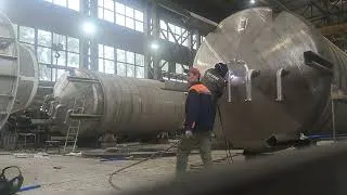 Thumbnail: 🔧The tank has been modernized⚙️✅#welding#viral#shorts#pressurevessel#reservoirengineering#alberta 