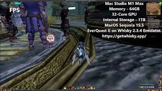Thumbnail: EverQuest II FPS on Apple Mac Studio M1 Max - Scars of Destruction - Another Quick Look