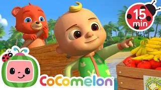 Thumbnail: The Search For Apples and Bananas! 🍎🍌 CoComelon - Animal Time | Nursery Rhymes for Babies