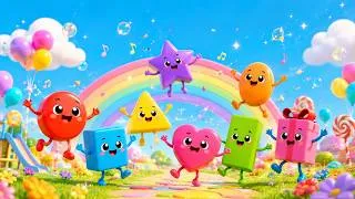 Thumbnail: Dancing Shapes | Shapes Song | Nursery Rhymes & Kids Songs