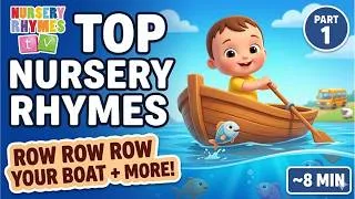 Thumbnail: TOP NURSERY RHYMES — PART 1 (\~8 MIN COMPILATION) from Nursery Rhymes TV.