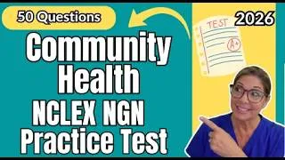 Thumbnail: 50 Community Health NCLEX Questions with Answers and Rationales | NCLEX 2026 Review