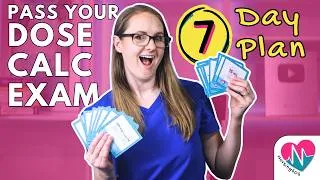 Thumbnail: Dose Calc Study Plan: Pass Your Exam in 7 Days