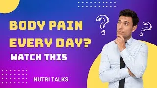 Thumbnail: Why Your Body Hurts Every Day.  #bodypain#backpain#neckpain#wellnesstips#suppliments#lifestylehealth