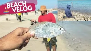 Thumbnail: Fishing Velog on Beach 🏖️