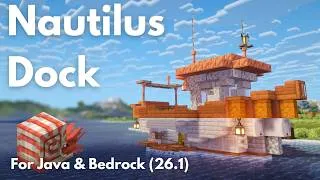 Thumbnail: NAUTILUS DOCK | Minecraft Tutorial | Java & Bedrock 26.2