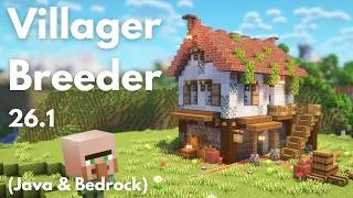 Thumbnail: VILLAGER BREEDER | Minecraft Tutorial | Java & Bedrock 26.2