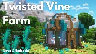 Thumbnail: TWISTED VINE FARM | Minecraft Tutorial | Java & Bedrock 26.2