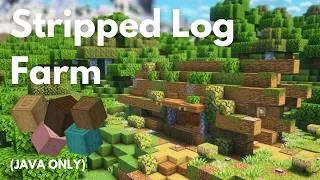 Thumbnail: STRIPPED LOG FARM | Minecraft Tutorial | Java 26.2