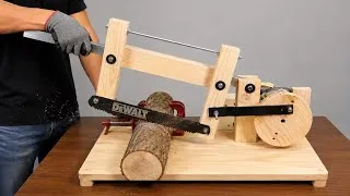 Thumbnail: This Woodworker Built a Wood-Cutting Machine That Amazed Engineers! | Homemade Reciprocating Saw