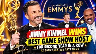 Thumbnail: Jimmy Kimmel Wins Best Game Show Host for Second Year in a Row at 2026 Creative Arts Emmys