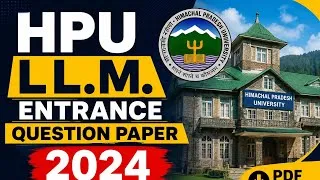 Thumbnail: HPU LLM ENTRANCE QUESTION PAPER 2O24