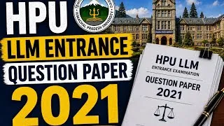 Thumbnail: HPU LLM ENTRANCE QUESTION PAPER 2021