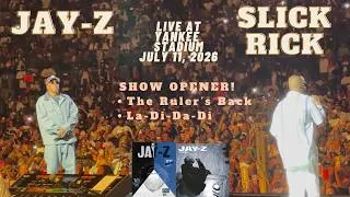 Thumbnail: JAY-Z brings out SLICK RICK to open NIGHT 2 @ Yankee Stadium; The Blueprint 25th Anniversary Show