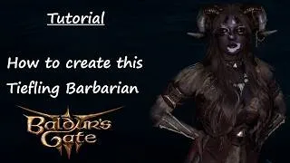 Thumbnail: Tav/Dark Urge Creation Idea : Tiefling Barbarian | Baldur's gate 3 | Nyxis Creation #13