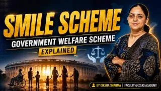 Thumbnail: SMILE Scheme Explained | Livelihood & Rehabilitation for Marginalized Groups | UPSC Current Affairs
