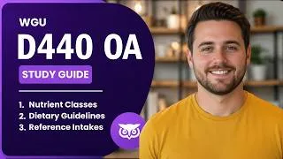 Thumbnail: WGU D440 OA Study Guide | Domain 01 - Foundations of Nutrition Science