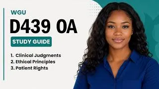 Thumbnail: WGU D439 OA Study Guide | Domain 01 - Professional Legal Ethical Foundations