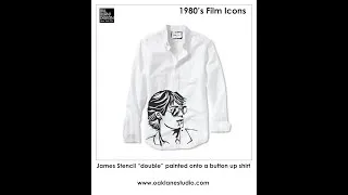 Thumbnail: How to Stencil on Clothing | James Icon Collection | Bill Burns Design | Oak Lane Studio