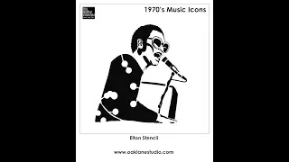 Thumbnail: Elton John Stencil | Bill Burns Design | DIY Fashion | DIY T Shirt | Oak Lane Studio