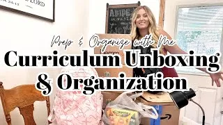 Thumbnail: HOMESCHOOL PREP AND ORGANIZE WITH ME | CURRICULUM UNBOXING | ORGANIZE CURRICULUM | PLAN WITH ME