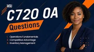 Thumbnail: OA Questions | WGU C720 Operations and Supply Chain - Domain 01 Q&A