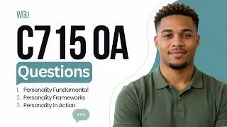Thumbnail: OA Questions | WGU C715 Organizational Behavior - Domain 01 Q&A