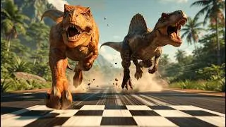 Thumbnail: 60 Dinosaurs Obstacle Race | Fastest Dinosaur - Jurassic World Evolution 2
