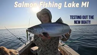 Thumbnail: Salmon fishing Lake MI!!! (Test Running the new Fishing Boat!)